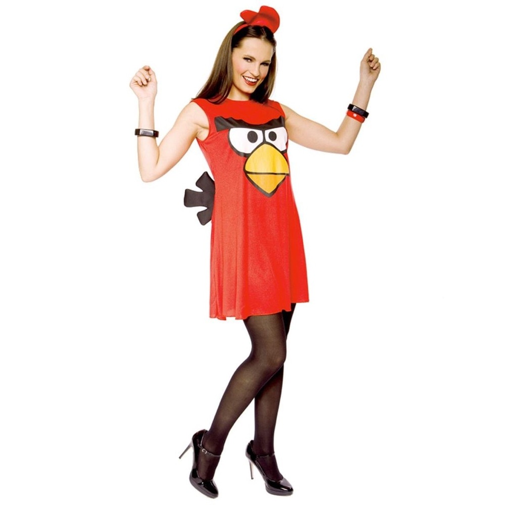 ANGRY BIRDS Sassy Red Bird Halloween Costume NEW